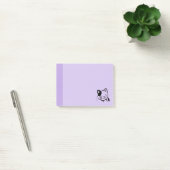 Cute Black en White Kitty Cat Waving Hallo Post-it® Notes (Kantoor)