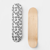 Cute Black en White Panda Cartoon Pattern Skateboard (Voorkant)