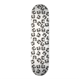 Cute Black en White Panda Cartoon Pattern Skateboard