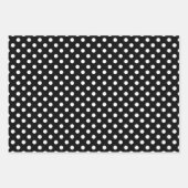 Cute Black en White Polka Dots Pattern Inpakpapier Vel (Voorkant 2)