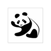 Cute Black en White Rubberstempel (Afrduk)