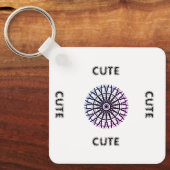 CUTE_ BLACK EN WHITE SLEUTELHANGER (Voorkant)