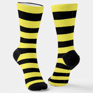Cute Black en Yellow Striped Sokken