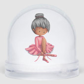 Cute Black Girl Ballet Dancer Pink Tutu (Arrière)
