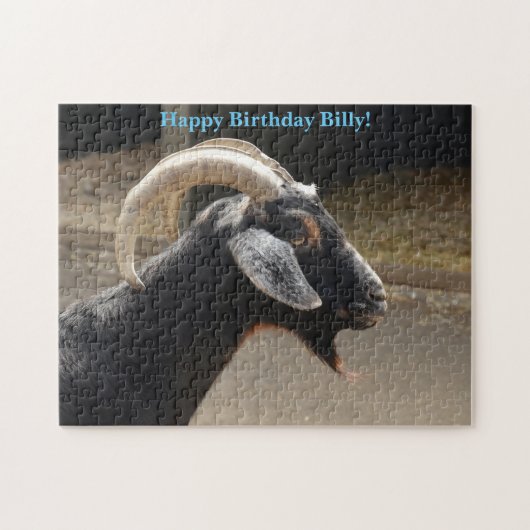Cute Black Goat Legpuzzel (Horizontaal)