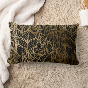 Cute black gold art deco decor kussen