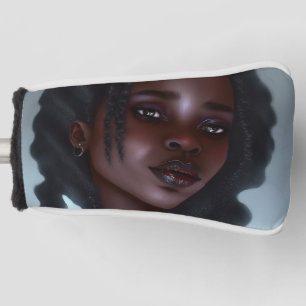 Cute Black Gothic Girl Golfheadcover