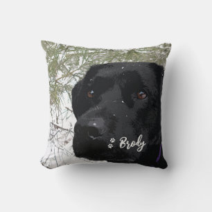 Cute Black Lab Labrador Retriever Dog Kussen