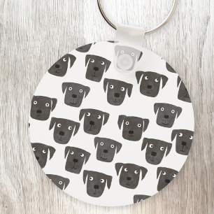 Cute Black Labrador Retriever Dog Sleutelhanger