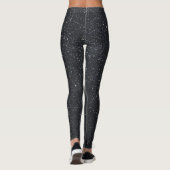 Cute Black Leggings Femmes : Motif de Parties scin (Dos)