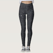 Cute Black Leggings Femmes : Motif de Parties scin (Devant)