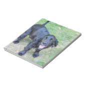 Cute Black Puppy Notitieblok (Gedraaid)