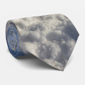 Cute Black Raven in de sneeuwfoto Stropdas (Opgerold)