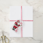 Cute Black Santa Kerstcadeaus Cadeaulabel (Met Touw)