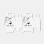 Cute Black Spider Halloween Bedankdoosjes (Uitgevouwen)