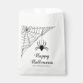 Cute Black Spider Happy Halloween Bedankzakje (Voorkant)