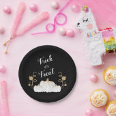 Cute Black Trick or treat Pumpkin Halloween Papieren Bordje (Feest)