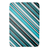 Cute black white aqua strees Hoesje-Mate iPhone ca Badmat (Voorkant Verticaal)