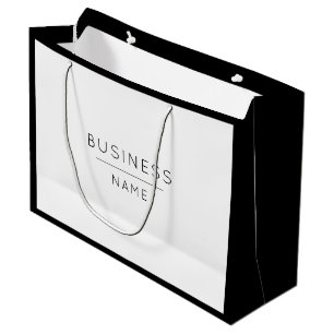 Cute Black & White Business Promotion Groot Cadeauzakje
