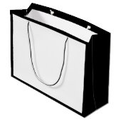 Cute Black & White Business Promotion Groot Cadeauzakje (Achterkant Gekanteld)