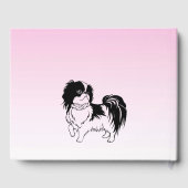 Cute Black White Chien rose Anniversaire Livre d'i (Verso)