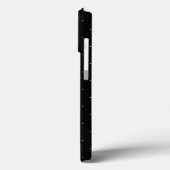 Cute Black White minuscule polka stips elegant Case-Mate iPhone Case (Achterkant / Links)