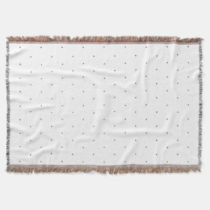 Cute Black White minuscule polka stips elegant pat Deken