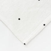 Cute Black White minuscule polka stips elegant pat Fleece Deken (Hoek)