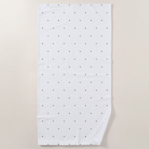 Cute Black White minuscule polka stips elegant pat Strandlaken
