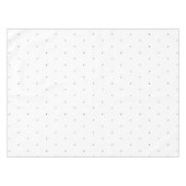 Cute Black White minuscule polka stips elegant pat Tafelkleed (Voorkant (Horizontaal))