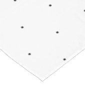 Cute Black White minuscule polka stips elegant pat Tafelkleed (Gekanteld)