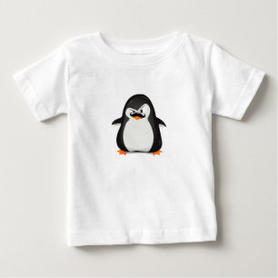 Cute Black White Penguin and Funny Mustache