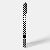 Cute Black White Polka Dot Pattern met Monogram Case-Mate iPhone Case (Achterkant / Rechts)
