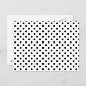 Cute Black White Polka Dots Pattern Briefkaart (Voorkant / Achterkant)