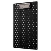 Cute black white polka stips framework elegant chi klembord (Links)