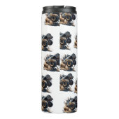 Cute Black White Power Race Monster Truck Thermosbeker (Achterkant)