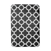 Cute Black White Retro Chic Trellis Pattern Badmat (Voorkant Verticaal)