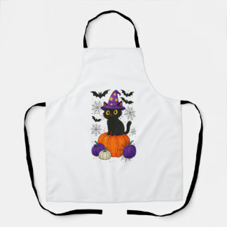 Cute Black Witch Cat Pumpkin Halloween Costume Fal Schort