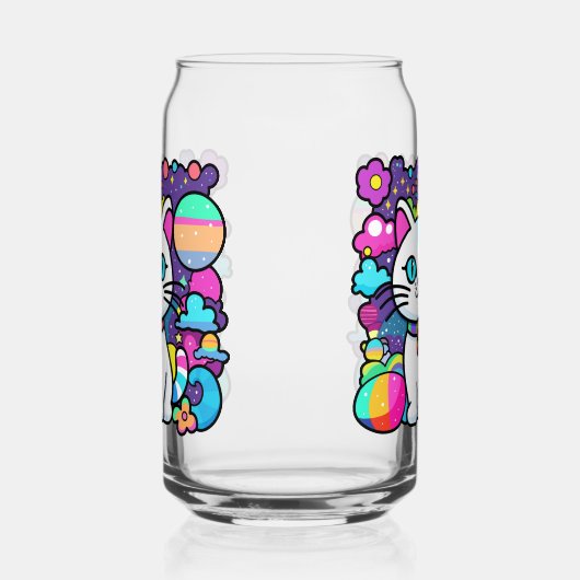 Cute blanc Cosmique Espace Kitty Chat (Gauche)