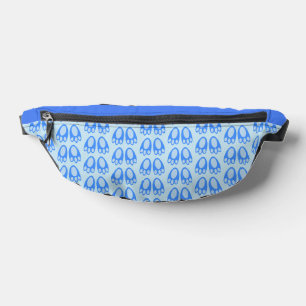 Cute Blauwe Baby Jongen Konijn Voeten Paas Patroon Heuptasje