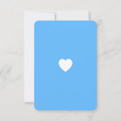 Cute Blauwe Liefde Klaslokaal Foto Valentijnsdag K Bedankkaart (Achterkant)