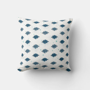 Cute Blauwe Strik Patroon Worp Kussen