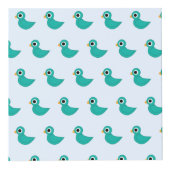 Cute blauwe vogel kubus (Rechts)