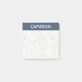 Cute Blauwgroen Baby Animal Pastel Patroon Post-it® Notes (Voorkant)