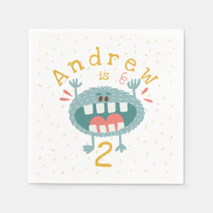  Cute Blauwgroen Monster Servet