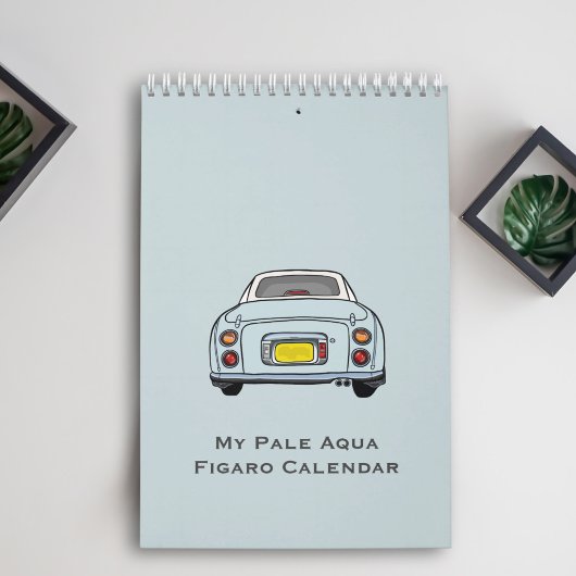 Cute Bleek Aqua Figaro Car Calendar Kalender