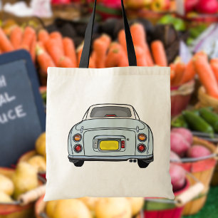 Cute Bleke Aqua Blue Figaro Car Tote Bag