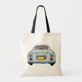 Cute Bleke Aqua Blue Figaro Car Tote Bag (Voorkant)