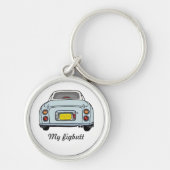 Cute Bleke Aqua Blue Figaro Sleutelhanger (Voorkant)