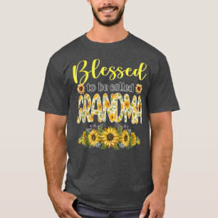 Cute Blessed heet Grandma Sunflower Grand T-shirt
